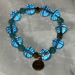 Erimish stretch bead bracelet blue green RARE Baby Size in Women’s Style